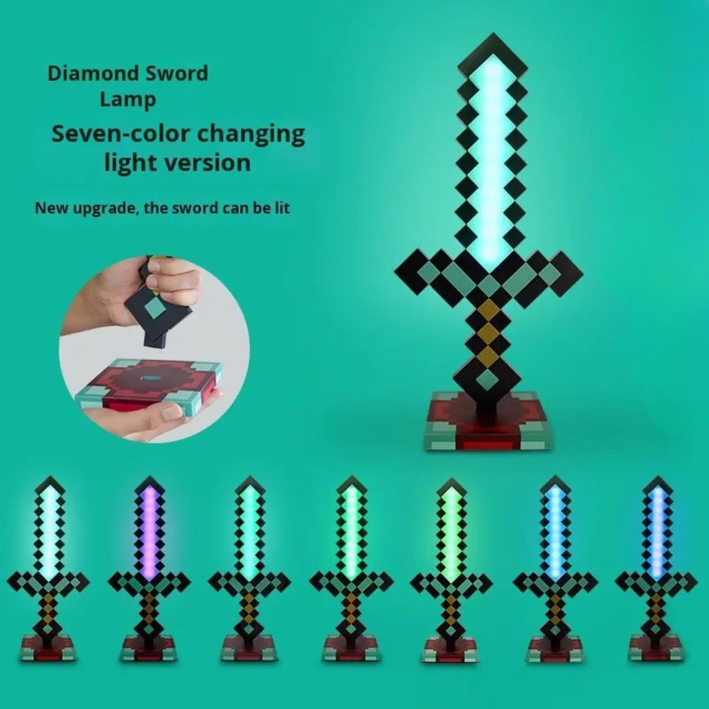 Minecraft Diamond Sword Light  13 Colours