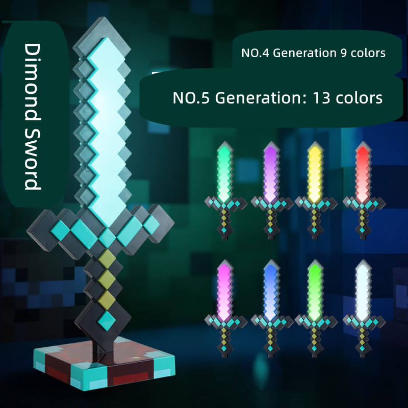 Minecraft Diamond Sword Light  13 Colours